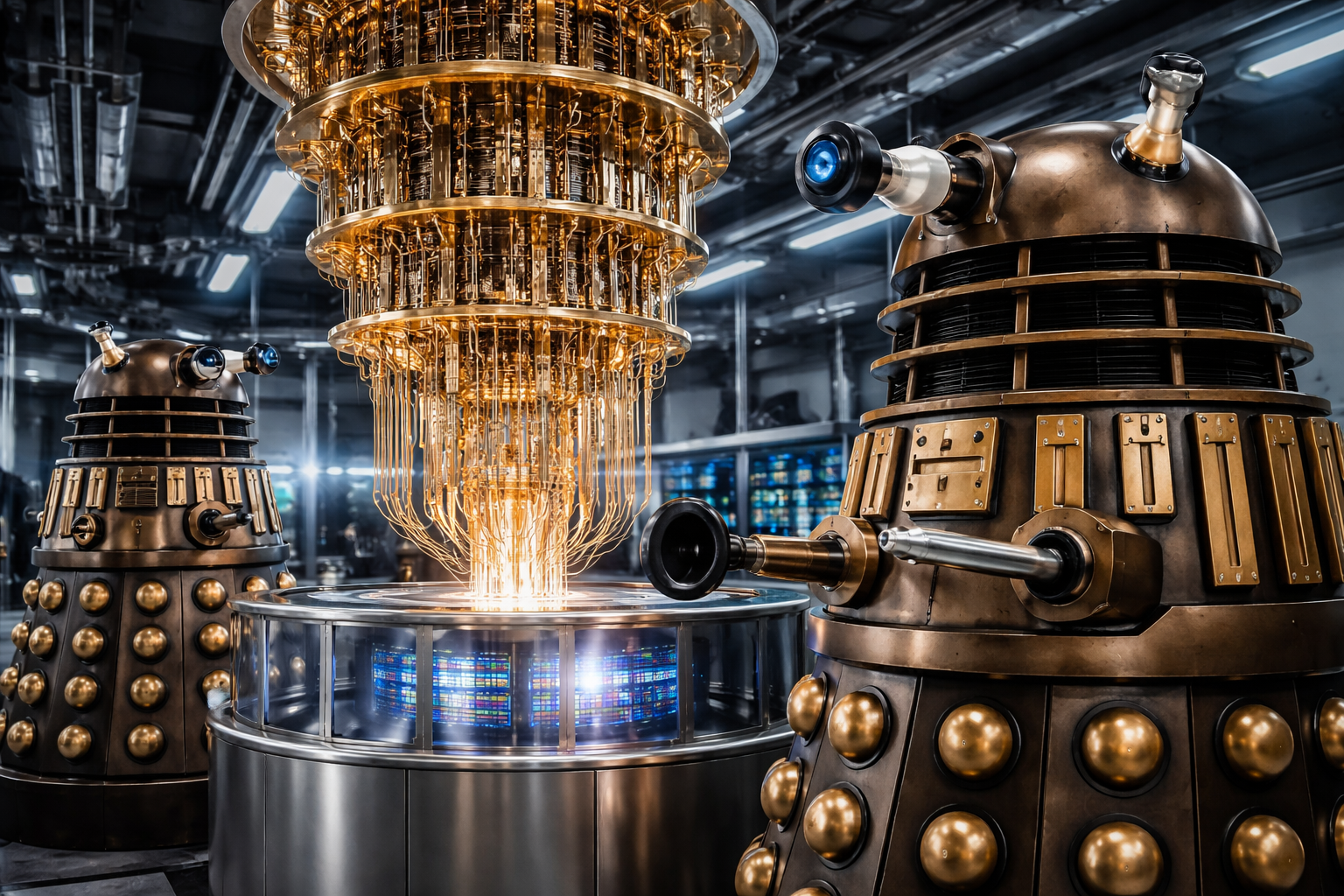 Daleks with Quantum Computer